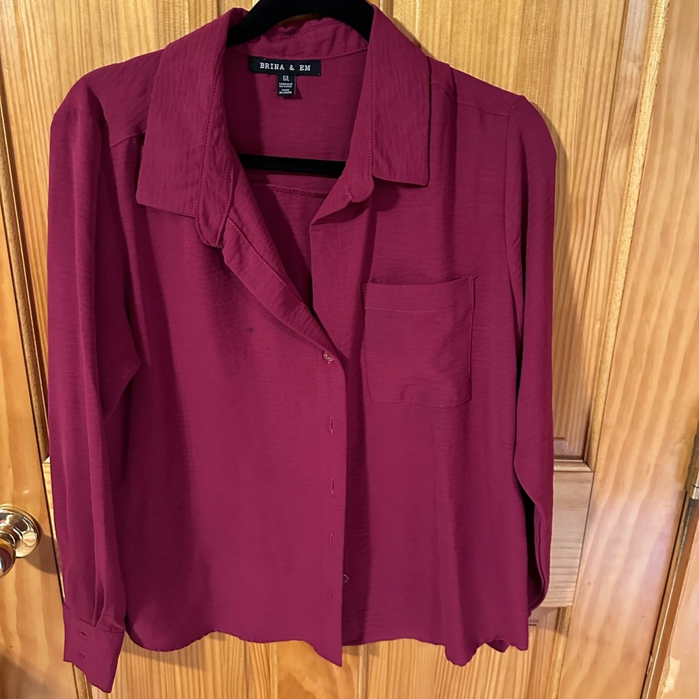 Burgundy Blouse by